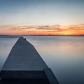 Sunset with jetty by Samantha Schoenmakers