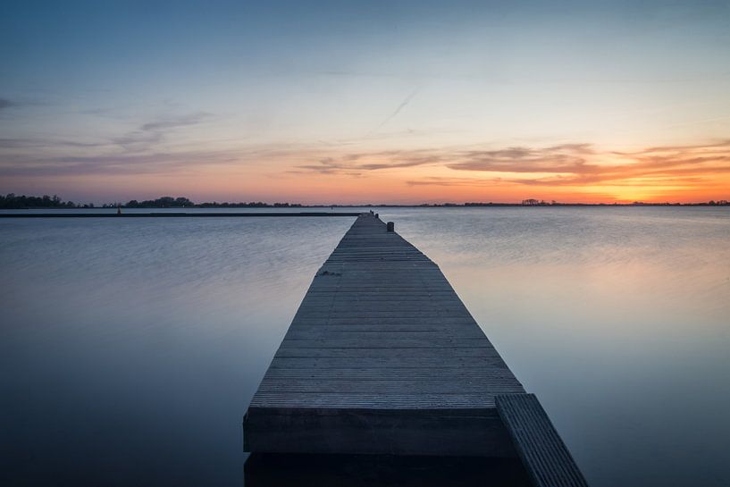 Sunset with jetty by Samantha Schoenmakers