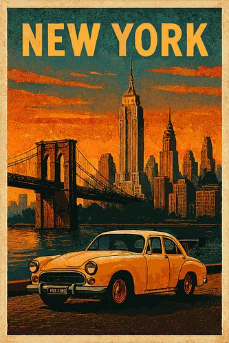 Vintage Travel New York Cityscapes