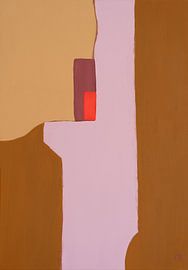 Strukturiertes Flieder von Cindy Moonen - Cinterior Art