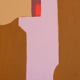 Strukturiertes Flieder von Cindy Moonen - Cinterior Art