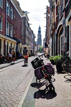 Jordaan Westerkerk Amsterdam Nederland van Hendrik-Jan Kornelis