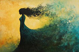 spiritual painting with trees