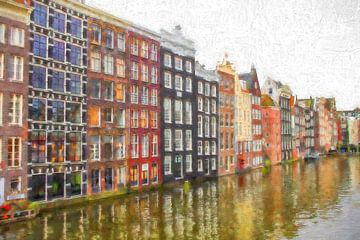 Oude Zijds Voorburgwal in Amsterdam van Patricia Hofmeester