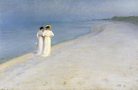 Sommerabend auf Skagen Sønderstrand, Peder Severin Krøyer