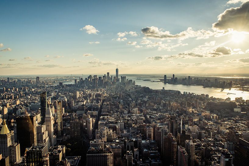 Soleil d'après-midi sur New York par Bas de Glopper