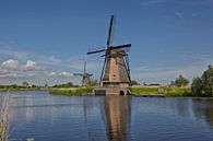 Magnifiques vues des moulins du Kinderdijk Open Air Museum aux Pays-Bas pendant l'été, Hollande par Tjeerd Kruse Aperçu
