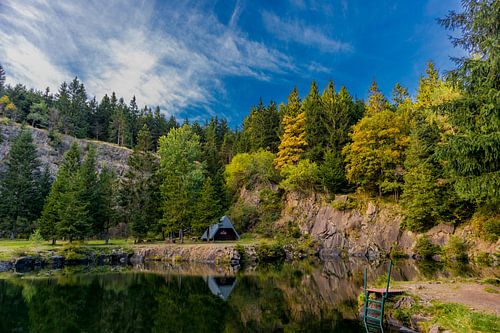 Herfstidylle op de Rennsteig