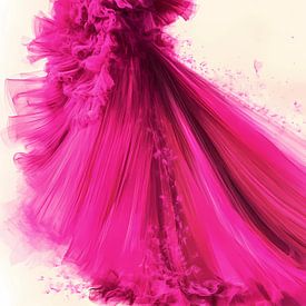 Rosa Modekleid von IamHome Studio