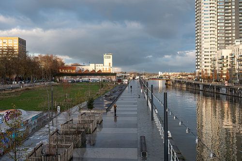 Canal reflections with Heidelberg Materials plant and Tour & Tax
