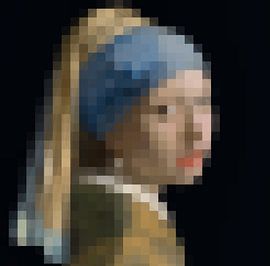 The girl with the pearl earring - abstract impression by Digital Art Studio
