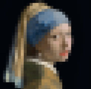 Het meisje met de parel - abstracte impressie van Foto Amsterdam/ Peter Bartelings