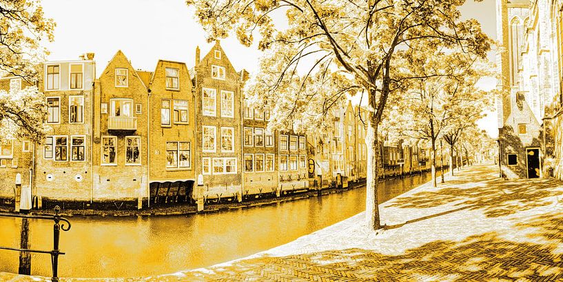 Centre-ville de Dordrecht Pays-Bas Or par Hendrik-Jan Kornelis