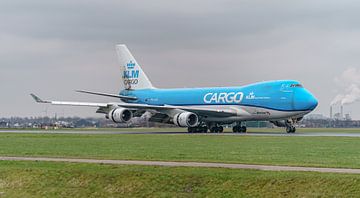 KLM Cargo Boeing 747-400ERF jumbojet. van Jaap van den Berg