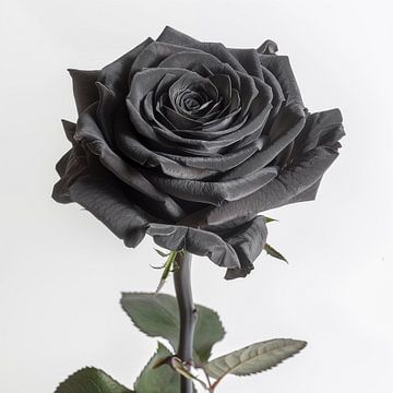 Zwarte roos van TheXclusive Art