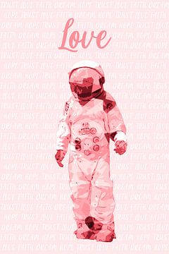 Raumfahrer AstronOut (LOVE) von Gig-Pic by Sander van den Berg