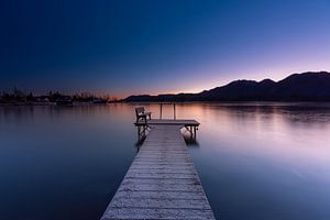L'heure bleue au lac de Kochel sur Christina Bauer Photos