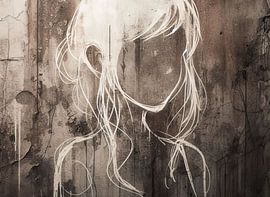 Banksy Style Portrait by Wonderful Art