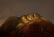 Zonsondergang in Zion National Park van Peter Gude thumbnail