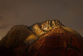 Last light in Zion National park by Peter Gude