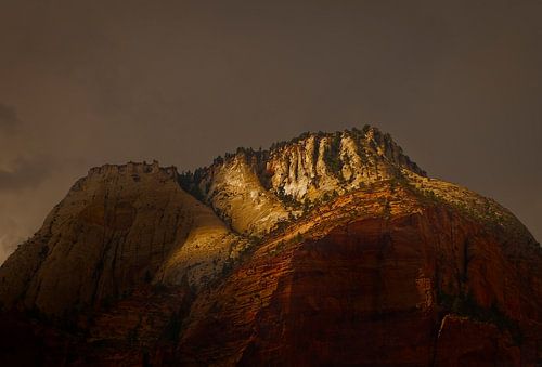 Zonsondergang in Zion National Park