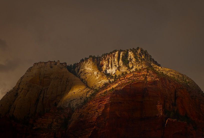 Last light in Zion National park von Peter Gude