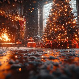 Gemütliches Weihnachts-Wohnzimmer von Lufy