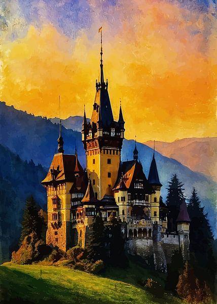 Château de Peleș : lever de soleil par MIROKKU