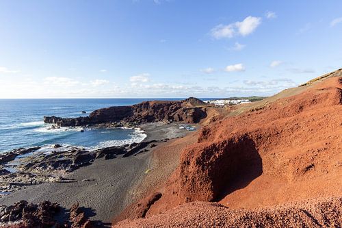 Coastal section near El Golfo on the island of Lanzarote