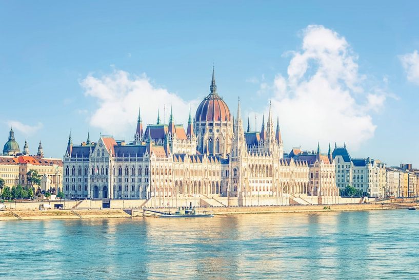 Hungarian Parliament Building by Manjik Pictures