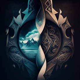 Wo die Erde auf den Kosmos trifft von Vythryd Arts