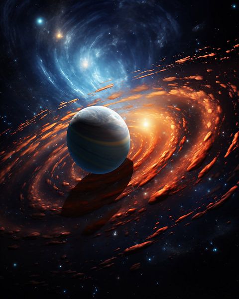 Blick ins Universum von fernlichtsicht