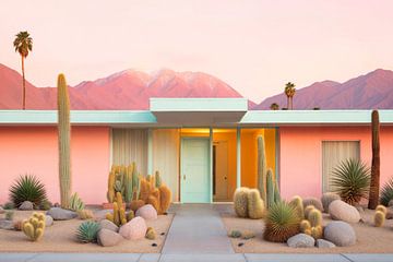 Mid-eeuwse sferen in Palm Springs van Philippe HUGONNARD