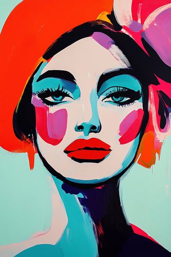 Modern abstract portret