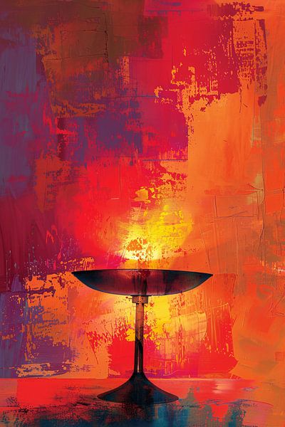 Abstract bowl with vibrant colours by Imperial Art House