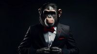 Chimpanzee in dinner jacket by Danny van Eldik - Perfect Pixel Design thumbnail