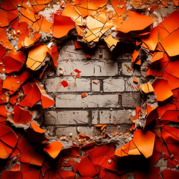 Dance of the fiery fragments by Klaus Tesching - Art-AI