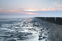 Zonsopkomst aan de waddenkust