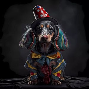 19 / 5.000 Vertaalresultaten Vertaalresultaat Le teckel en clown