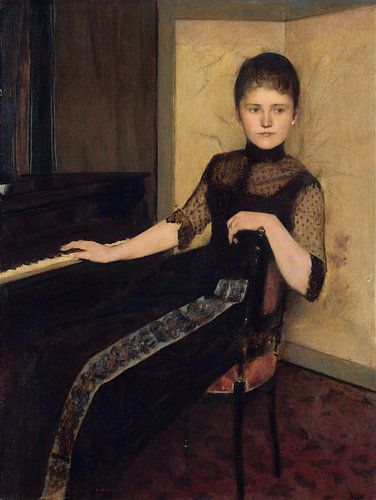 Portret van Jonkvrouwe Maria Francisca Louisa Dommer van Poldersveldt, Fernand Khnopff
