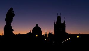 Sonnenaufgang Karlsbrücke, Prag