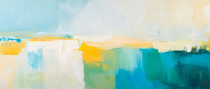 Paysage abstrait aux couleurs douces par Poster Art Shop