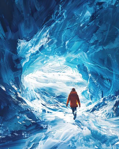 Uitzicht door de gletsjer