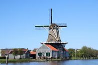 Le moulin à vent Salamander sur la rivière Vliet à Leidschendam par André Muller Aperçu