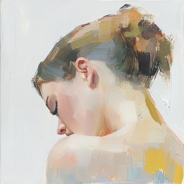 La minute de silence : un portrait impressionniste par Thea