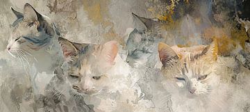 Painting Cat | Cats by Wonderful Art