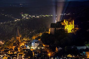 Das Schloss der Landgrafen von Hessen in Marburg an der Lahn von Roland Brack