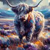 Highlander écossais sur Ellen Van Loon
