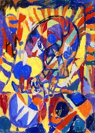 Colourful composition, ADOLF HÖLZEL, ca 1925-1930 by Atelier Liesjes