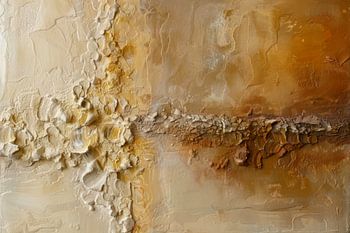 Abstract Schilderij in Aardetinten – Warme Wanddecoratie